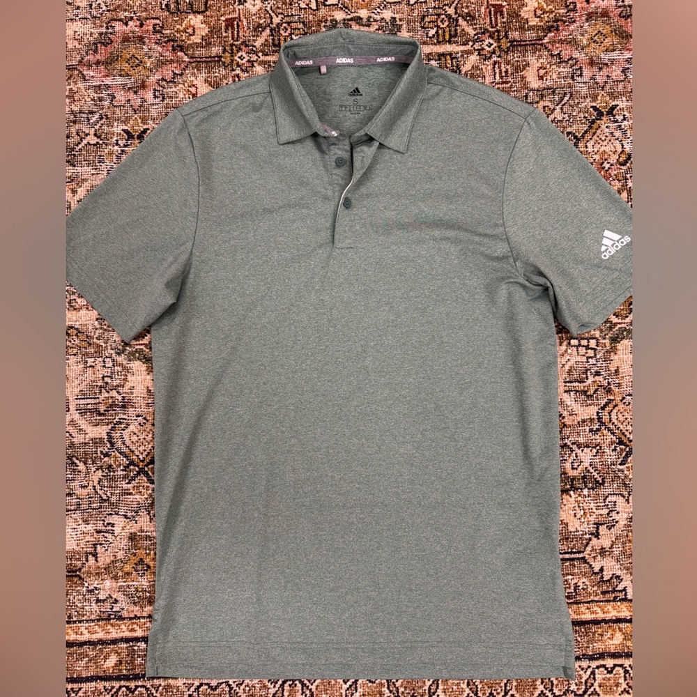 Adidas Men's Green Polo Shirt